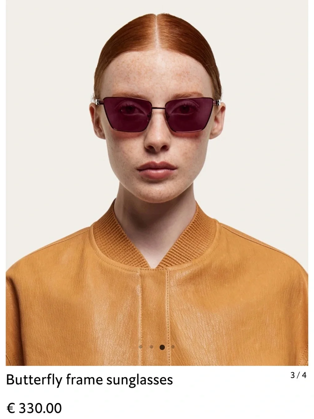 Salvatore Ferragamo Women’s Wine Rimless Sunglasses